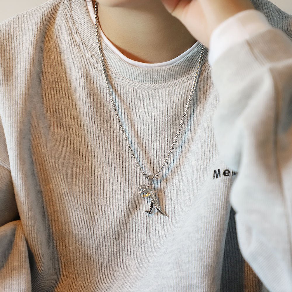 Personalized Skeleton Tyrannosaurus Rex Necklace - Zambeel
