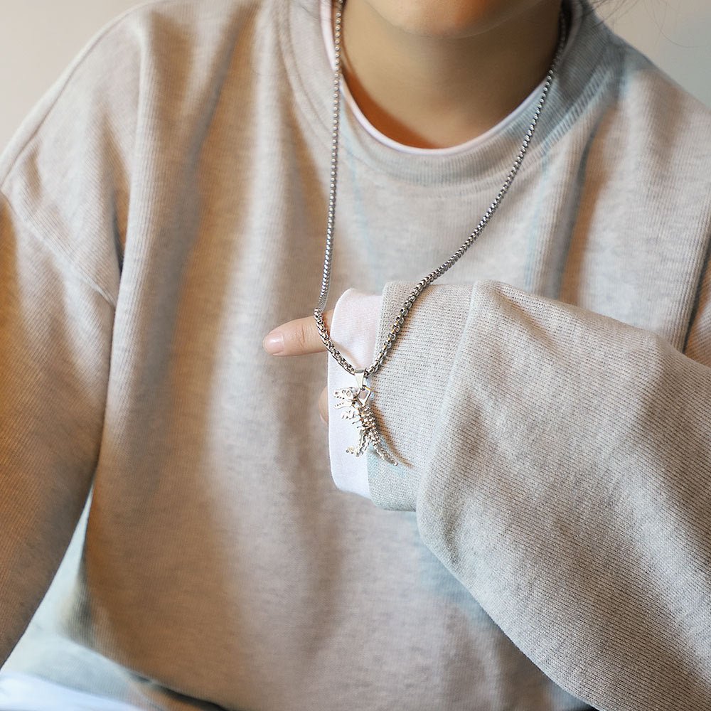 Personalized Skeleton Tyrannosaurus Rex Necklace - Zambeel