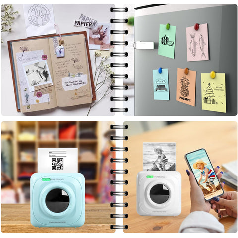 Pocket Portable Label Printer Home Bluetooth Thermal Sticker Smart - Zambeel