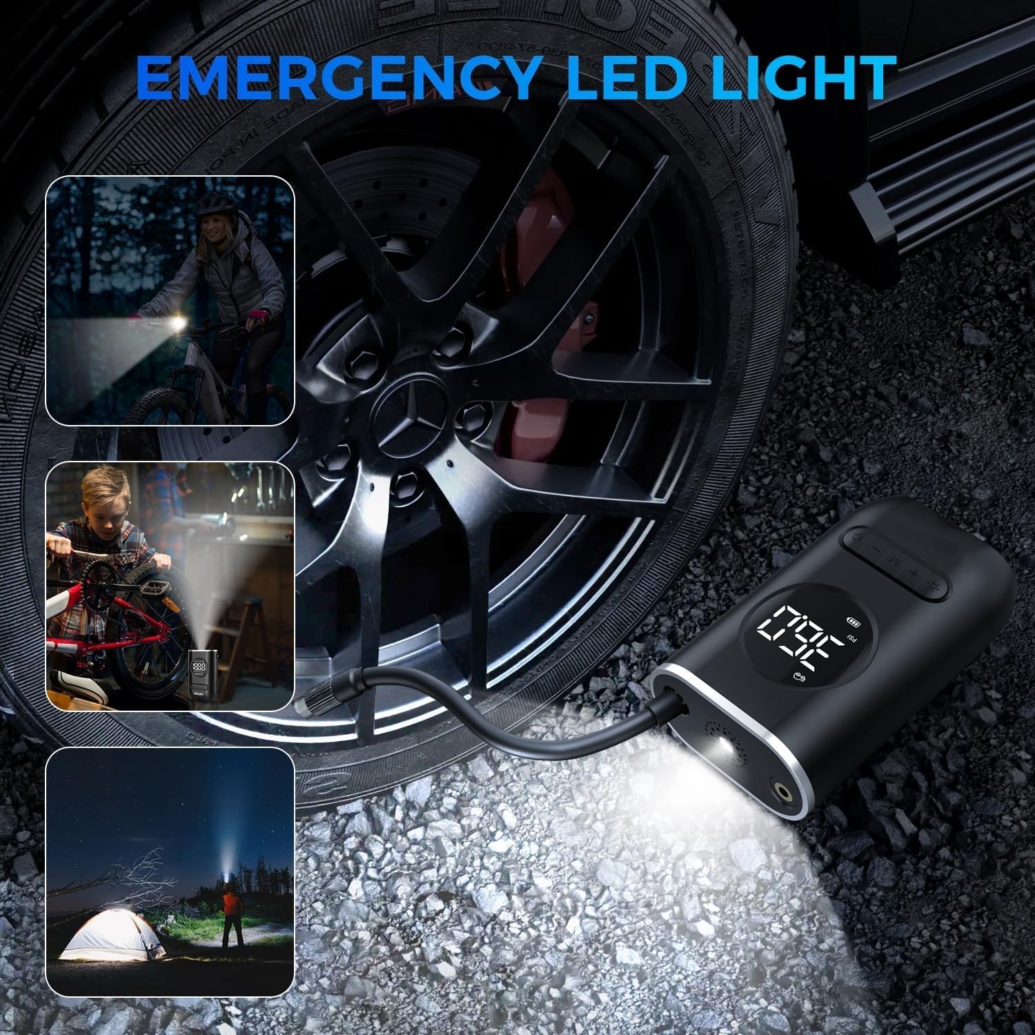 Portable Digital Tire Inflator Air Pump - Zambeel