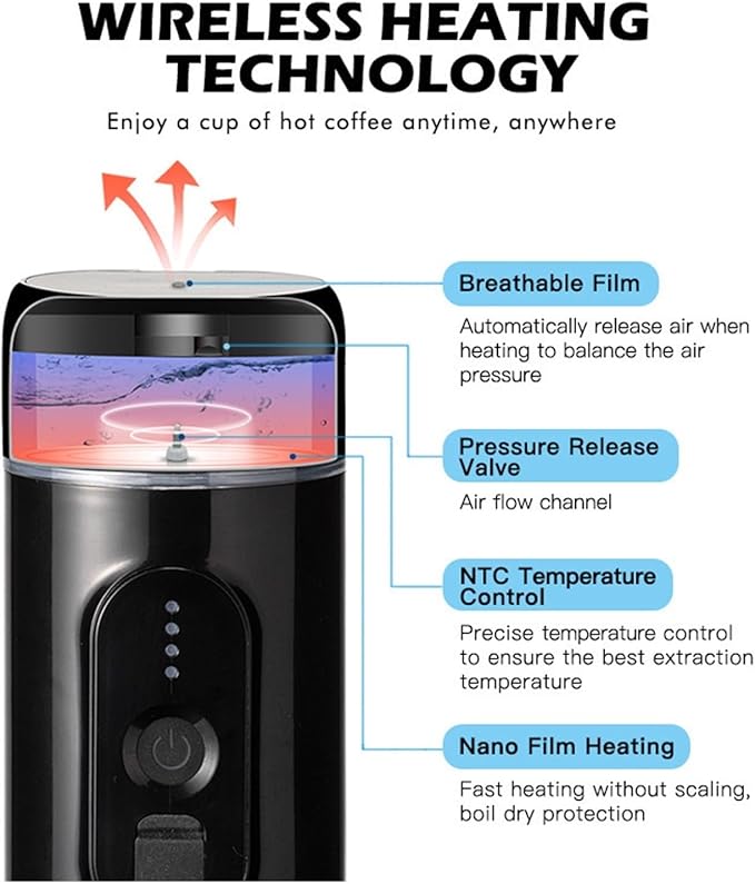Portable Electric Espresso Coffee Maker © - Zambeel