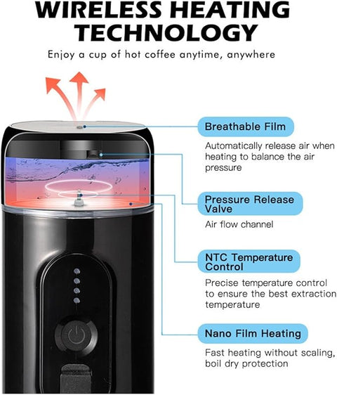 Portable Electric Espresso Coffee Maker © - Zambeel