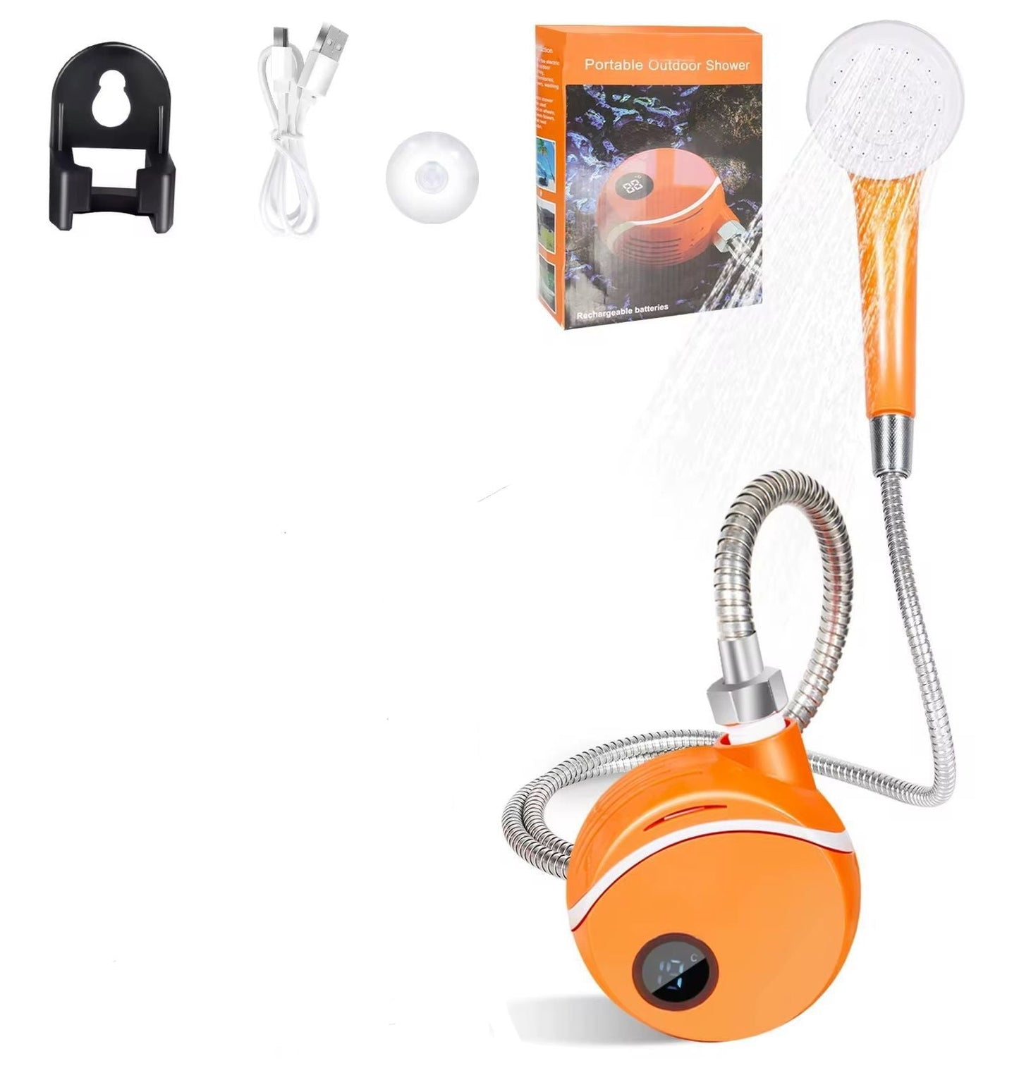 Portable Electric Instant Water Heater Shower Head - Zambeel