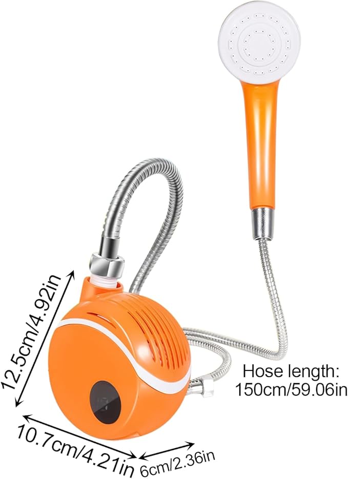 Portable Electric Instant Water Heater Shower Head - Zambeel