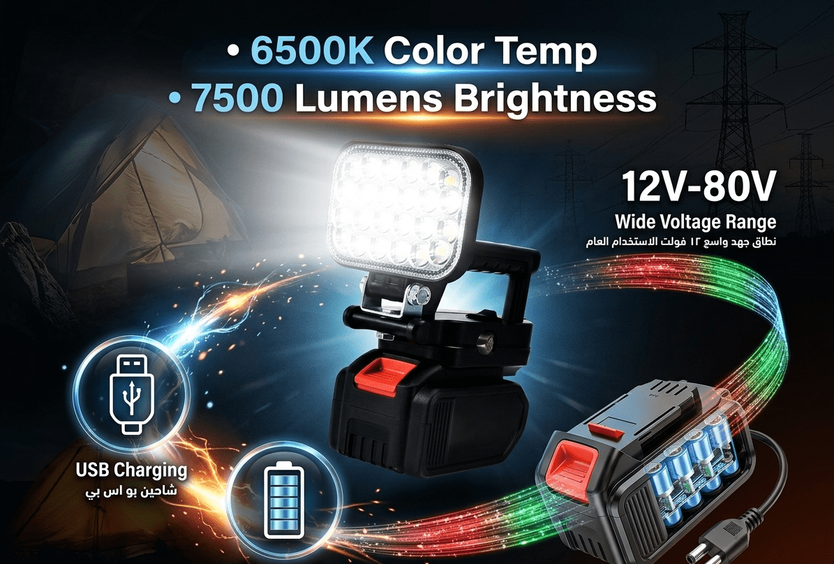 Portable Lumens LED Outdoor Light - Zambeel