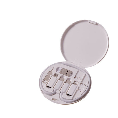 Portable Multifunction Data Cable Digital Storage Box Data Cable 60W Fast Charging Cable Five - in - one - Zambeel