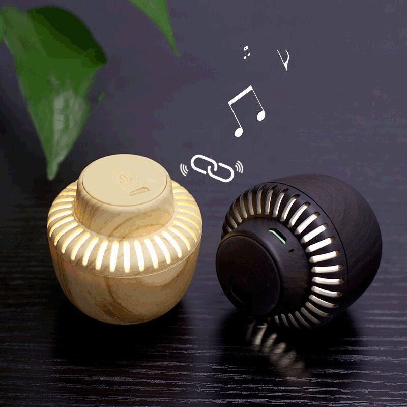 Portable Mushroom Small Audio TWS Pair Box LED With Night Light - Zambeel