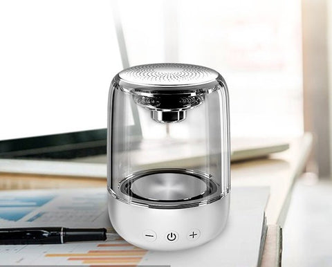 Portable Speakers Bluetooth Column Wireless Bluetooth Speaker Powerful Bass Radio with Variable Color LED Light - Zambeel