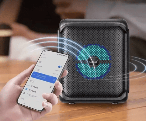 Portable Wireless Karaoke Speaker with Mic & RGB Lights - Zambeel