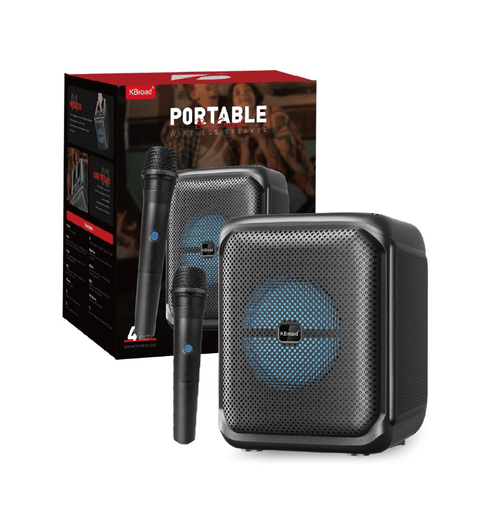 Portable Wireless Karaoke Speaker with Mic & RGB Lights - Zambeel