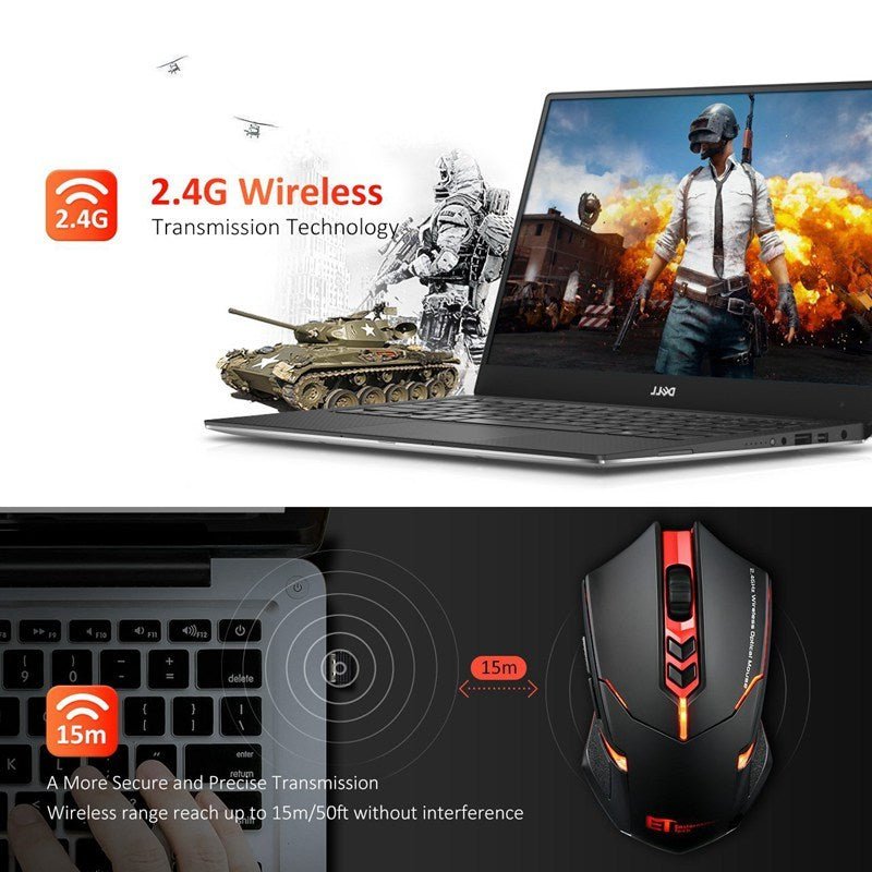 Power - Saving Silent Luminous Wireless Mouse - Zambeel