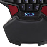 Professional Single - Hand Lol Game Electronic Competition Keyboard Palm Dota Mobile Phone Peripheral Small Keyboard - Zambeel