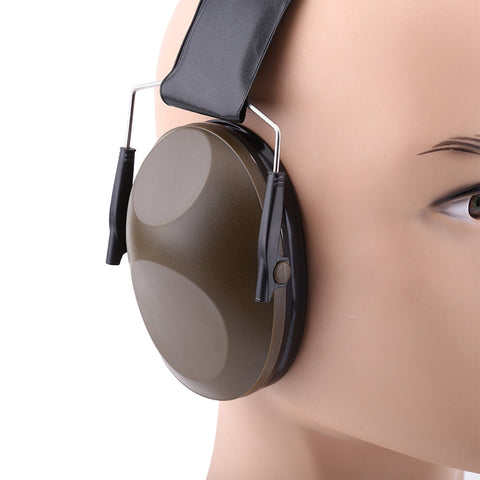 Protection Noise Reduction Earmuff Ear Muff for Industrial Noise Reduction (Brownish Green) - Zambeel