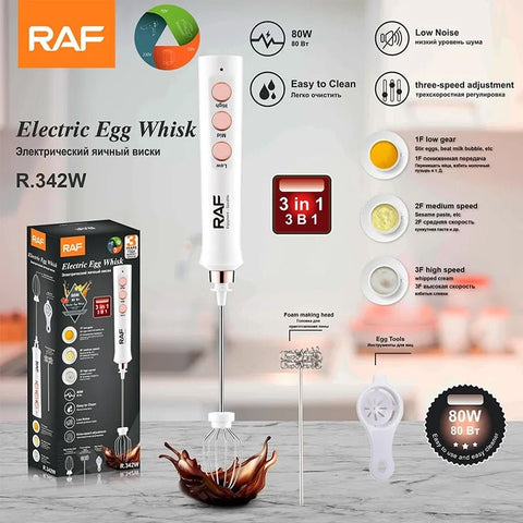 RAF - 3 - in - 1 Electric Egg Whisk - Zambeel