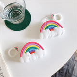 Rainbow Cloud Headphone Protective Case Silicone - Zambeel