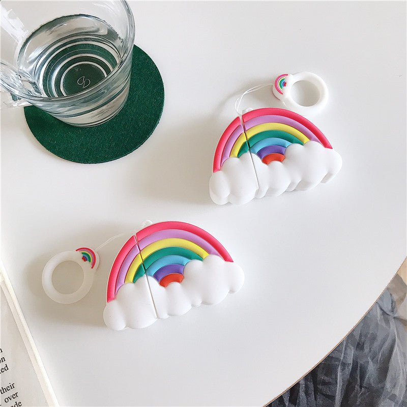 Rainbow Cloud Headphone Protective Case Silicone - Zambeel