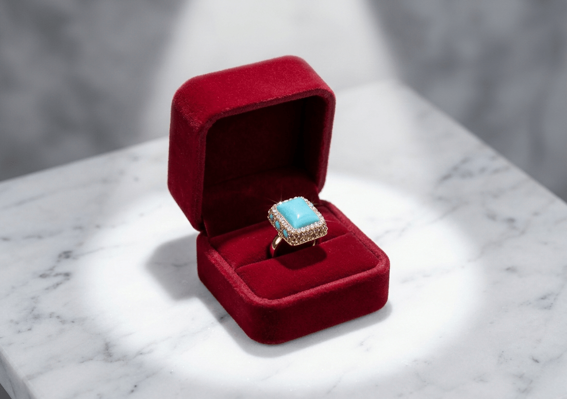 Rectangular Crystal Statement Ring - Zambeel