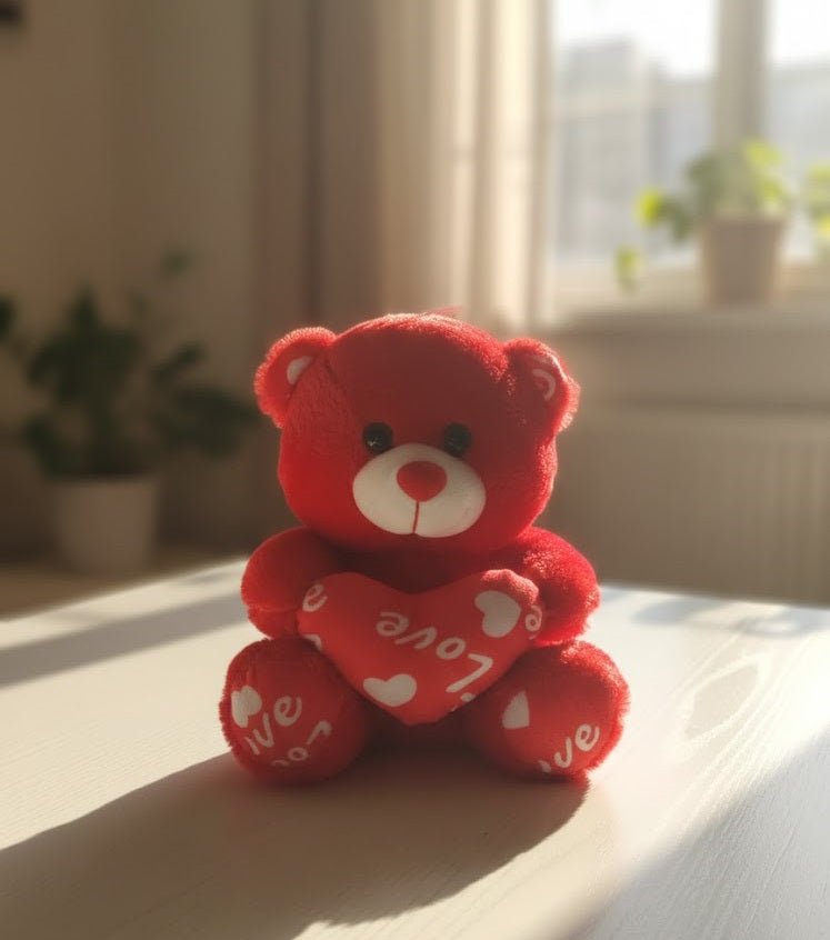 Red Love Teddy Bear Plush Toy - Zambeel
