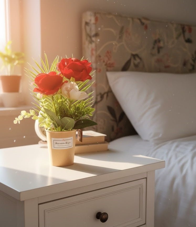 Red Rose Flower Pot - Zambeel