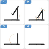 Retractable Mobile Phone Desktop Stand Lazy Folding Mobile Phone Stand Portable Live Web Lesson Pocket Stand - Zambeel