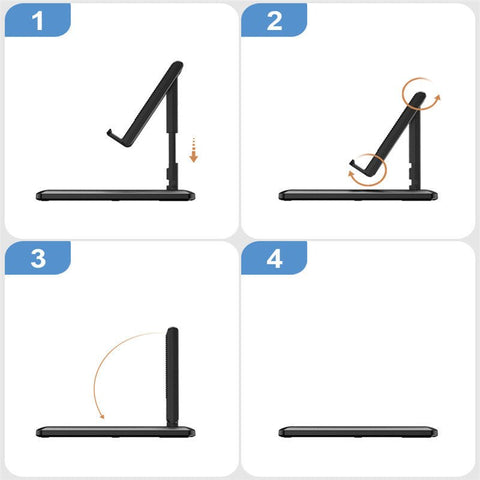 Retractable Mobile Phone Desktop Stand Lazy Folding Mobile Phone Stand Portable Live Web Lesson Pocket Stand - Zambeel
