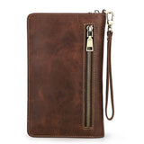 Retro Crazy Horse Cowhide Business Casual Clutch - Zambeel