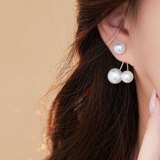 Retro Creative Women's Pearl Cherry Earrings - Zambeel