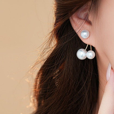 Retro Creative Women's Pearl Cherry Earrings - Zambeel