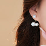 Retro Creative Women's Pearl Cherry Earrings - Zambeel