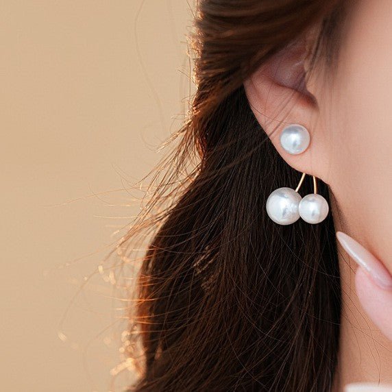 Retro Creative Women's Pearl Cherry Earrings - Zambeel