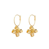 Retro Flower Earrings Women's Exaggerated Long - Zambeel