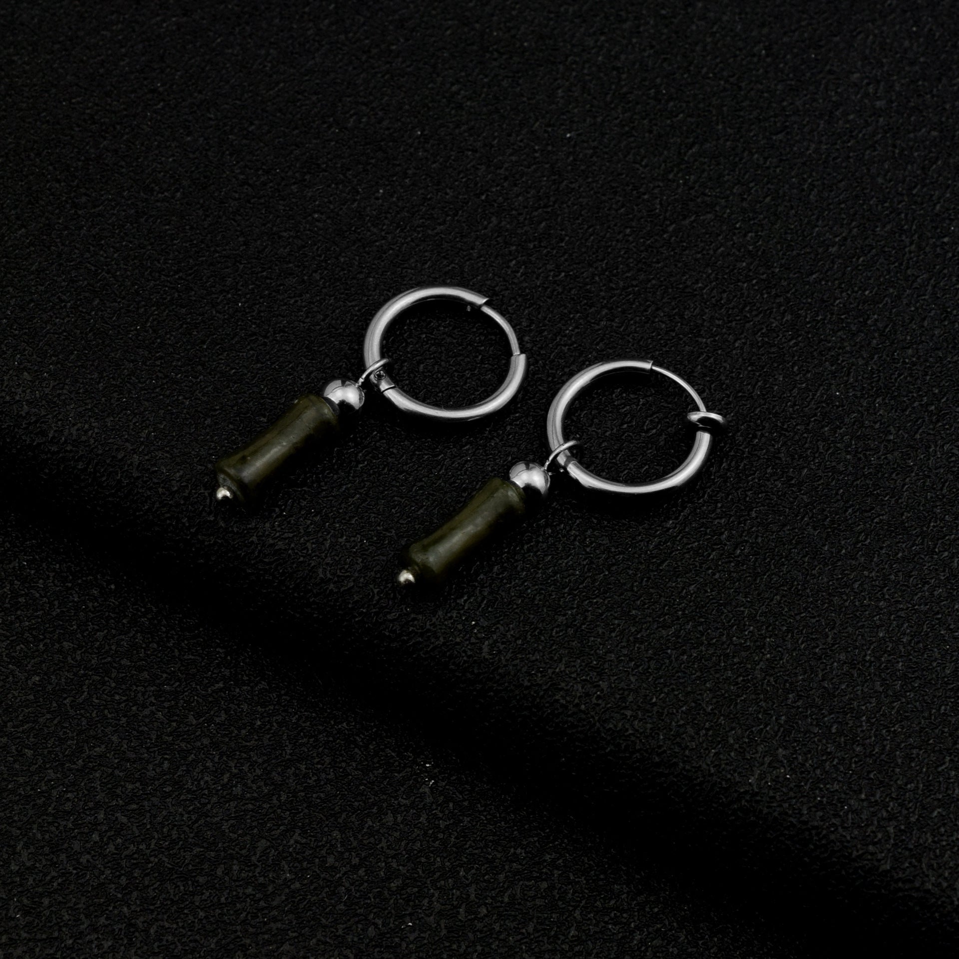 Retro Long Bamboo Pearl Earrings - Zambeel