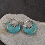 Retro Minimalist Alloy Ring Earrings For Women - Zambeel