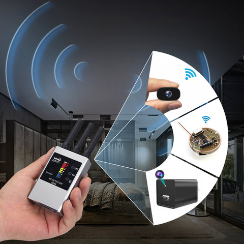 RF Bug Detector Hidden Camera Finder Anti - Spy Listen Swe - Zambeel
