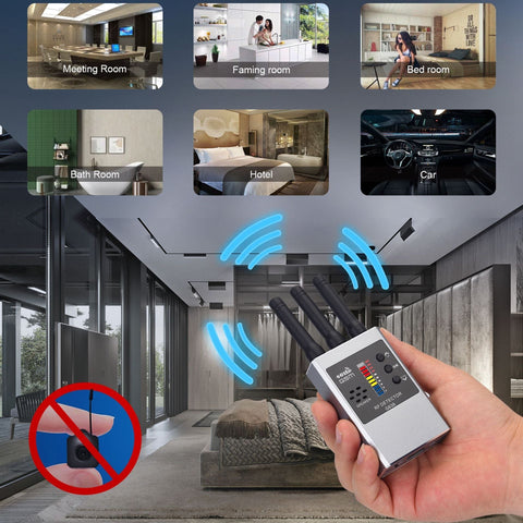RF Bug Detector Hidden Camera Finder Anti - Spy Listen Swe - Zambeel