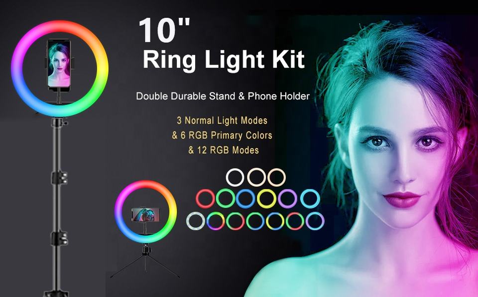 RGB LED Soft Ring Light - Zambeel