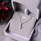 Rhinestone Pendant Japanese And Korean Women's Niche Necklace - Zambeel