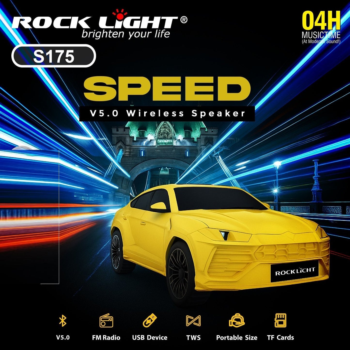 Rock Light Car Wireless Speakers - Zambeel