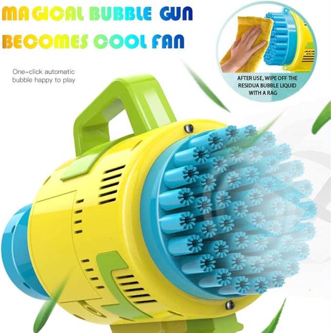 Rocket - 48 - Hole Electric Bubble Machine - Zambeel