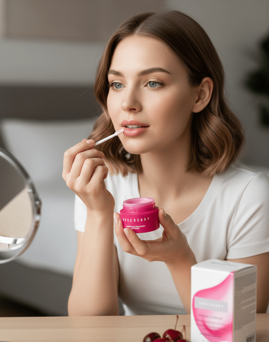 Rose Berry - Plush Puddin Intensive Recovery Lip Mask - Zambeel