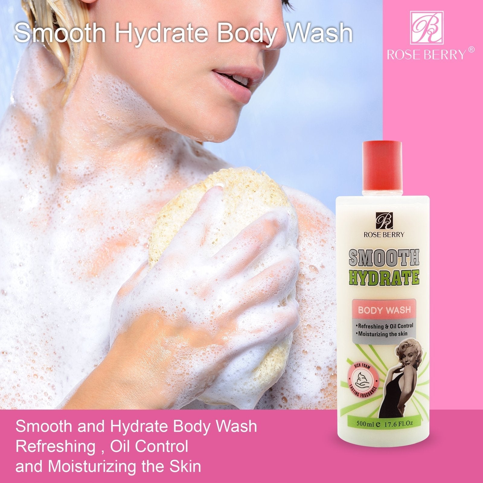 Rose Berry - Smooth Hydrate Body Wash - Zambeel