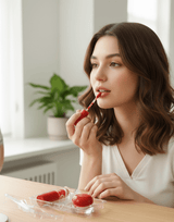 Rose Berry - Two Tone Lip Gloss & Lip Balm Set - Zambeel