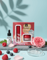 Rose Berry - Two Tone Lip Gloss & Lip Balm Set - Zambeel