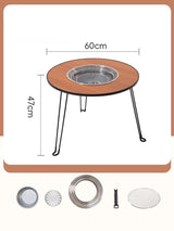 Round BBQ Grill Table © - Zambeel