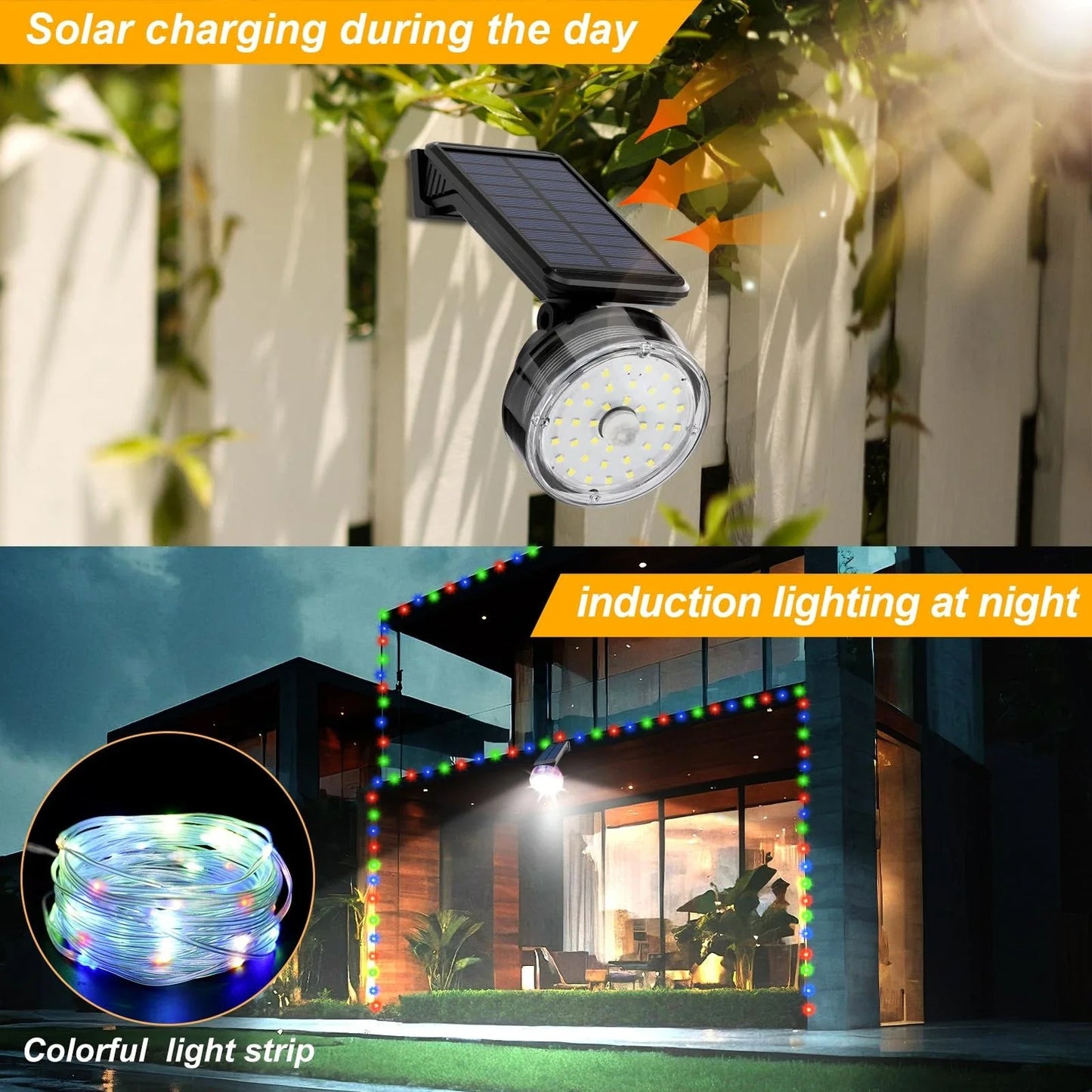 Solar Motion Sensor Induction Wall Lamp
