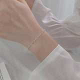 S925 Silver Heart Bracelet Simple Temperament Heart - shaped - Zambeel