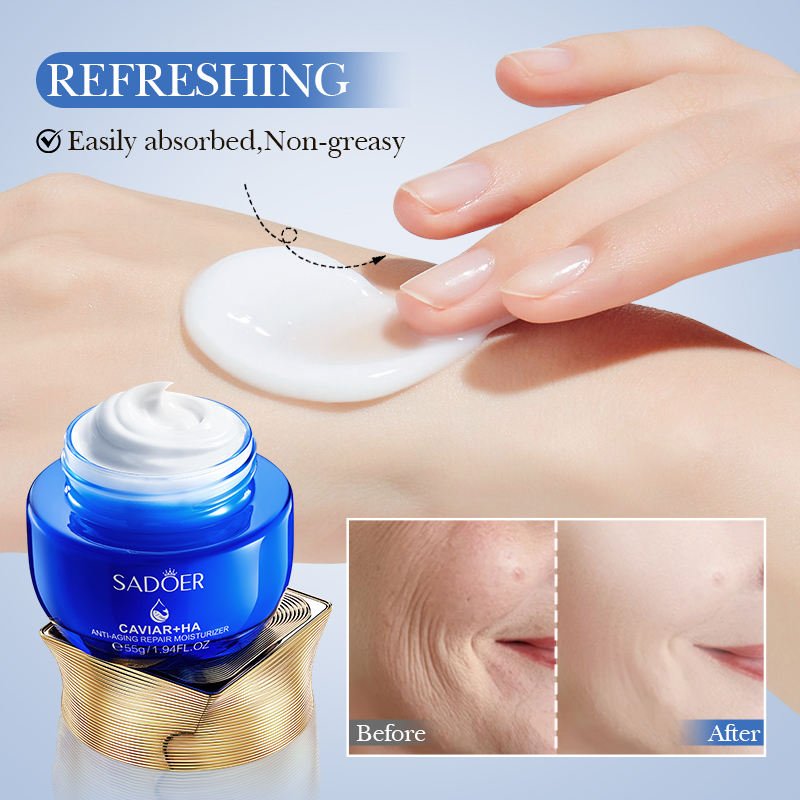 SADOER - Caviar Hyaluronic Acid Anti - Aging Repair Moisturizing Cream - Zambeel