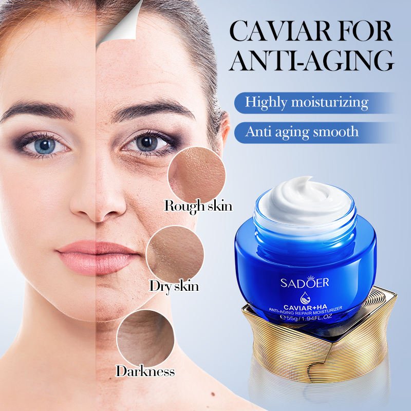 SADOER - Caviar Hyaluronic Acid Anti - Aging Repair Moisturizing Cream - Zambeel