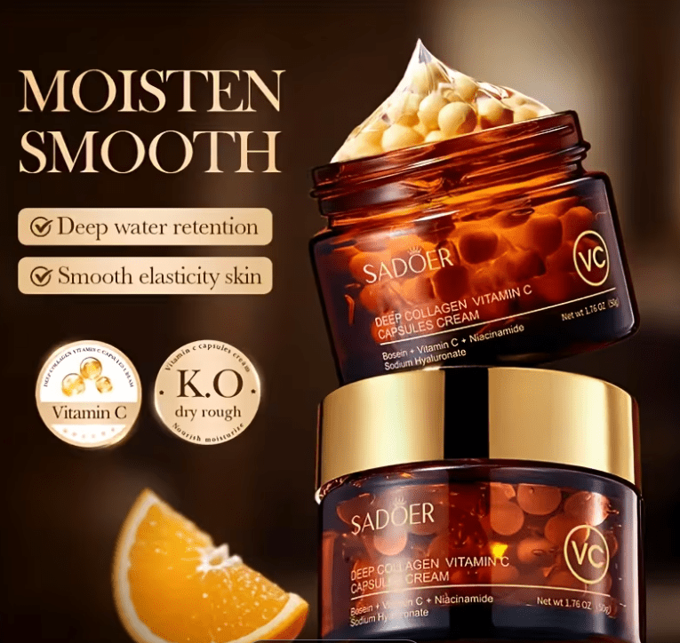 SADOER - Rejuvenating Deep Collagen Vitamin C Capsules Cream - Zambeel
