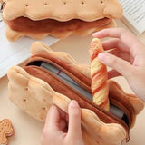 Sandwich Biscuit Plush Pencil Bag - Zambeel